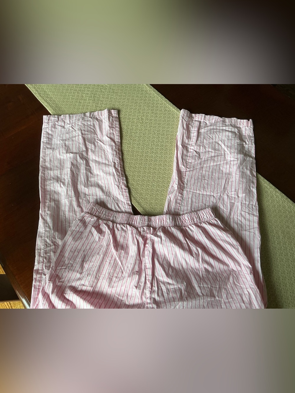 Happily Grey Striped Lounge Pants Sz M - Picture 8 of 9